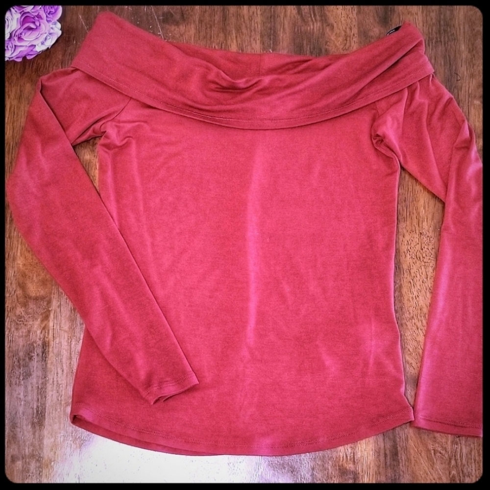 Off The Shoulder Long Sleeve Top